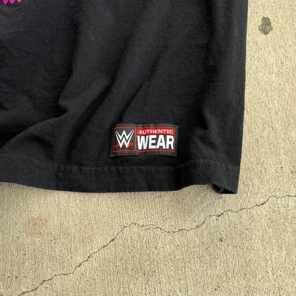 WWE Authentic Wear Mens 2X Black Graphic T‎ Shirt Too Bad Too Good